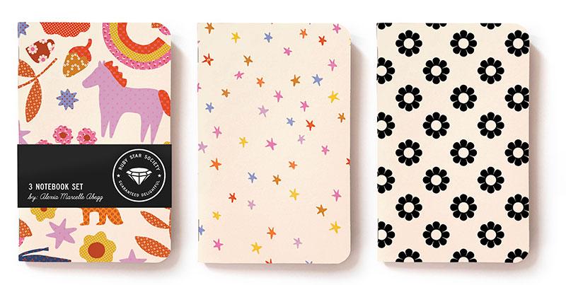 Meadow 3 count notebook - Ruby Star Society - Gift
