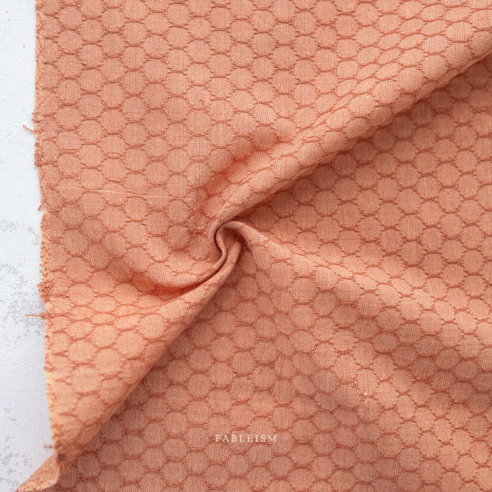 Persimmon Honeycomb - Forest Forage - Fableism Supply Co - 1/2 yard