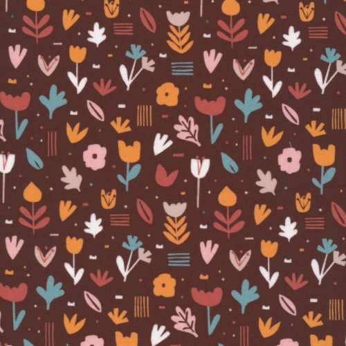 Jungle Dreams - Flower Red - Beck Ng - Cloud 9 Fabrics