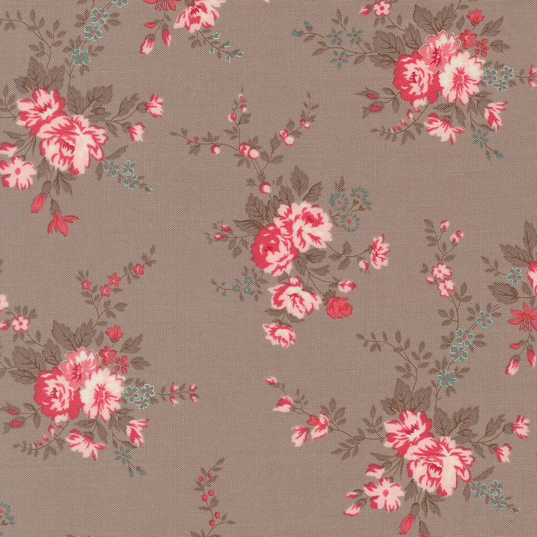 Lyda Rose - Main Floral in Stone - Bunny Hill Designs - Moda Fabrics - 1/2 yd