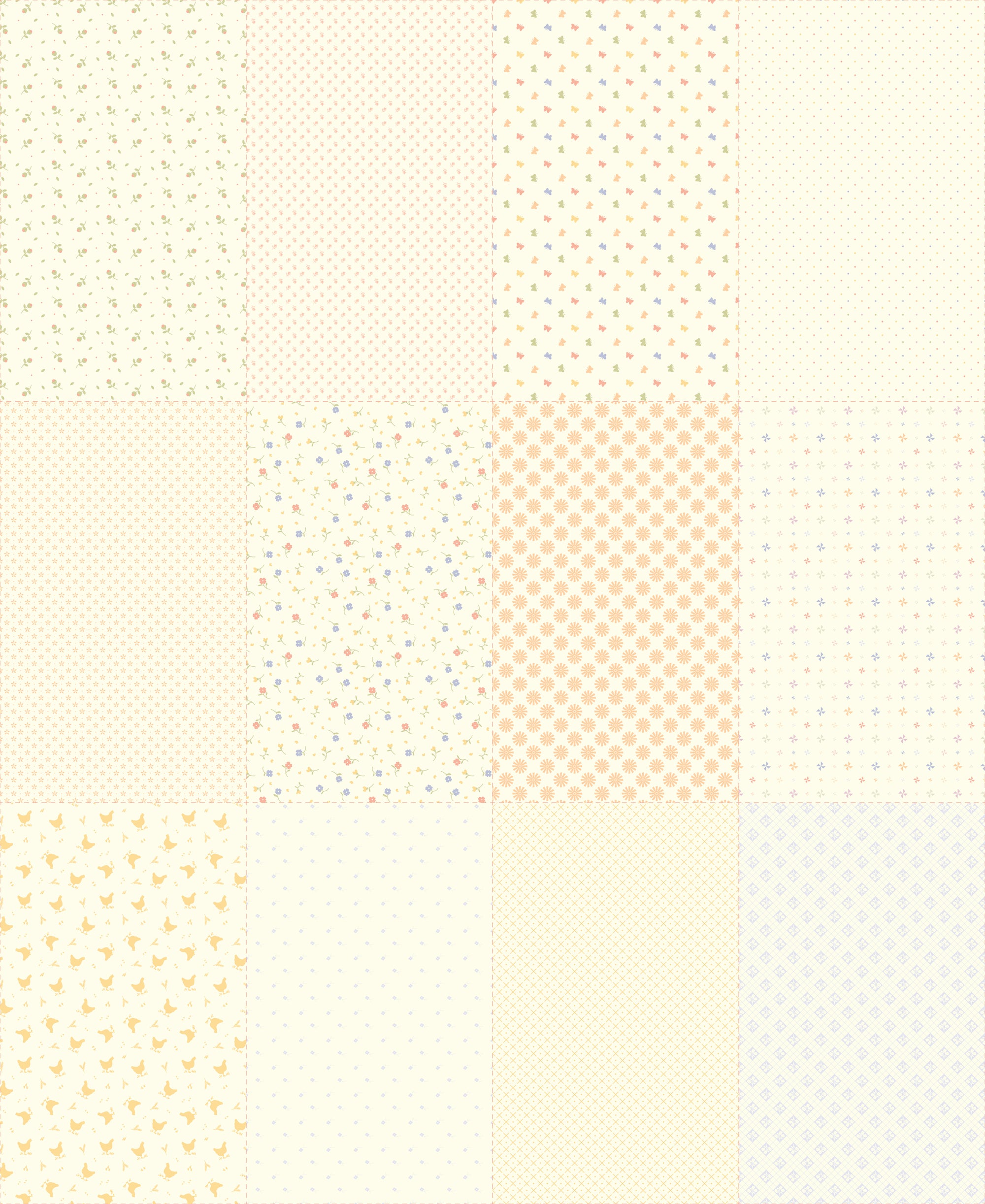 Pastel Prairie - Low volume - Porcelain - My Sew Quilty Life - Moda  Fabrics - 1/2 yd