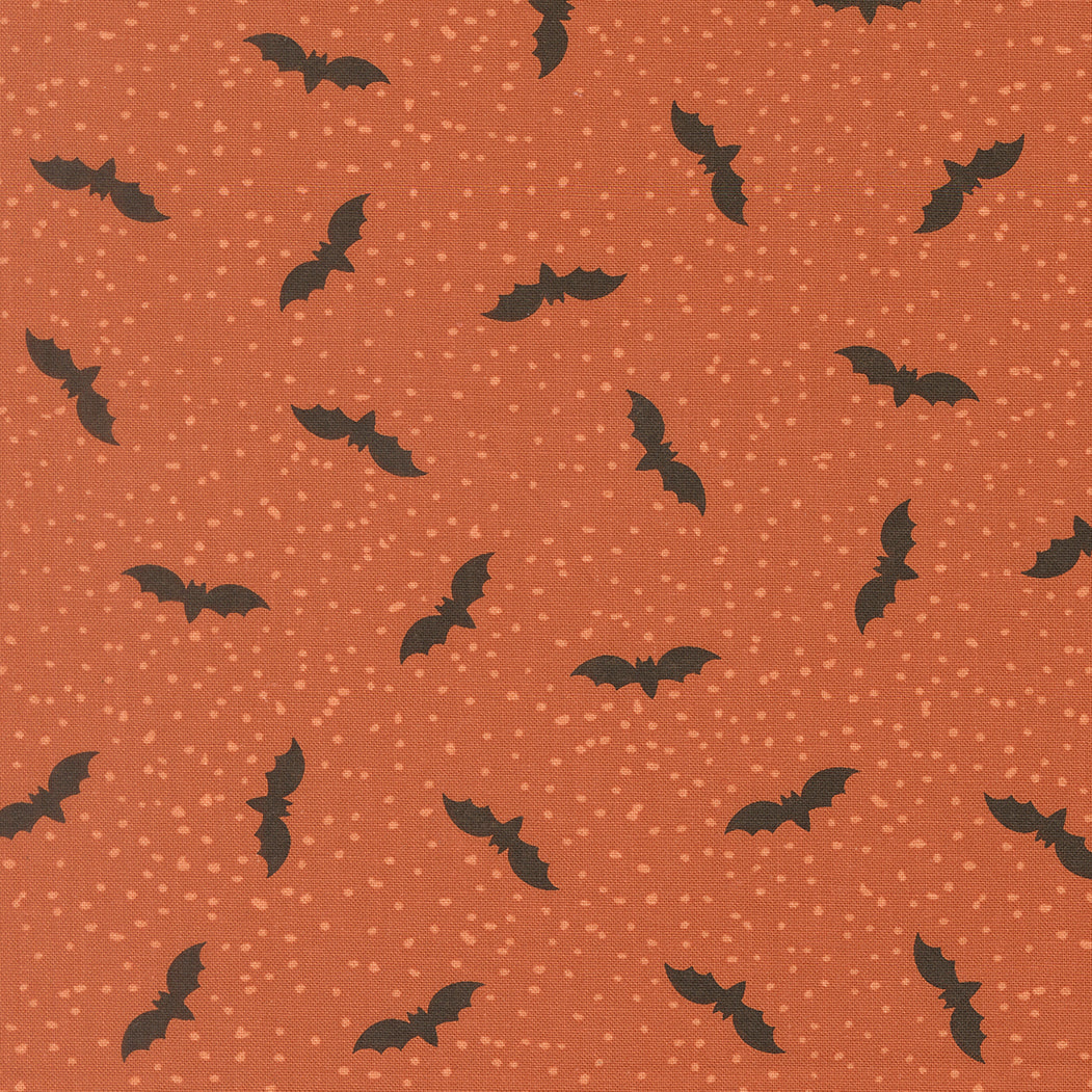 Purrs and Boos - Spice Bats - Elena Amo - Moda Fabrics - 1/2 yd