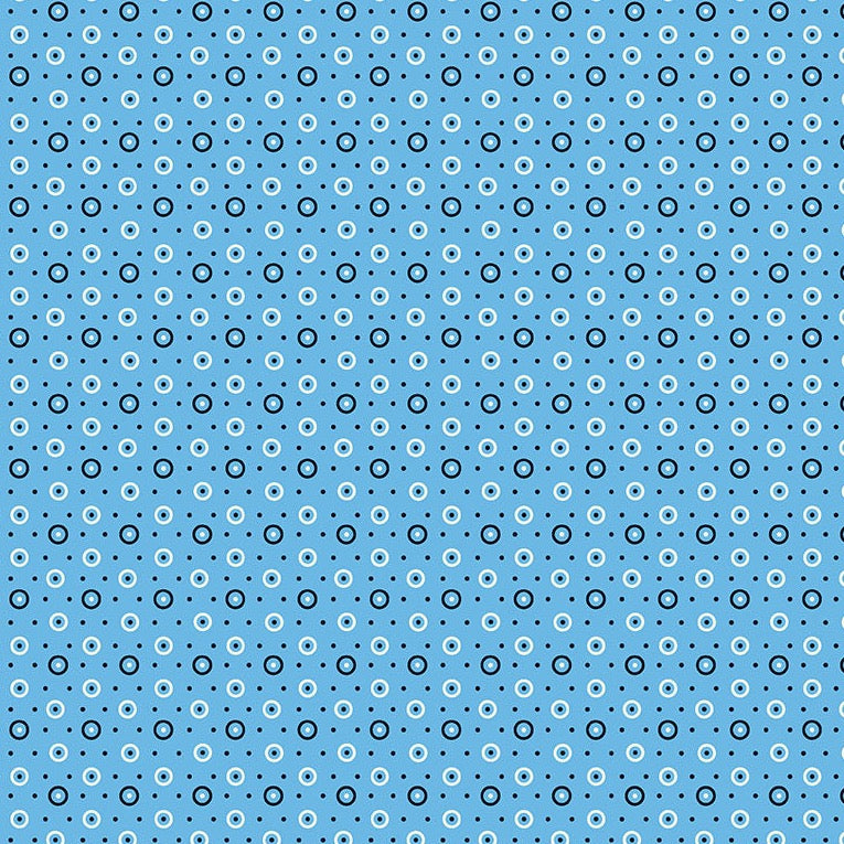 Bonny -Dot and Circle- Blue - Denyse Schimdt - Windham Fabrics