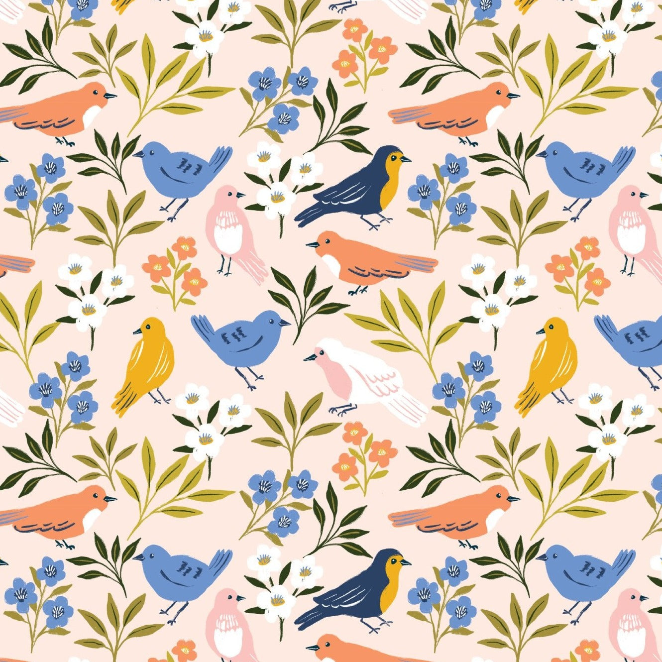 Bird Song - Seven Meadows - Dominika Godette - Felicity Fabrics