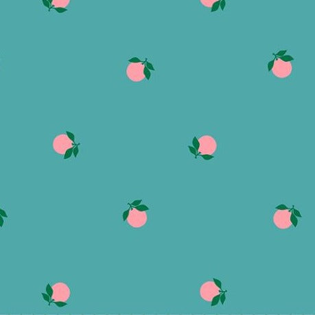 succulent pattern fabric Rise And Shine Tangerines by Ruby Star Society in Succulent by the half yard