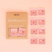 With love Envelope - Woven Sew-in Labels - Sarah Hearts