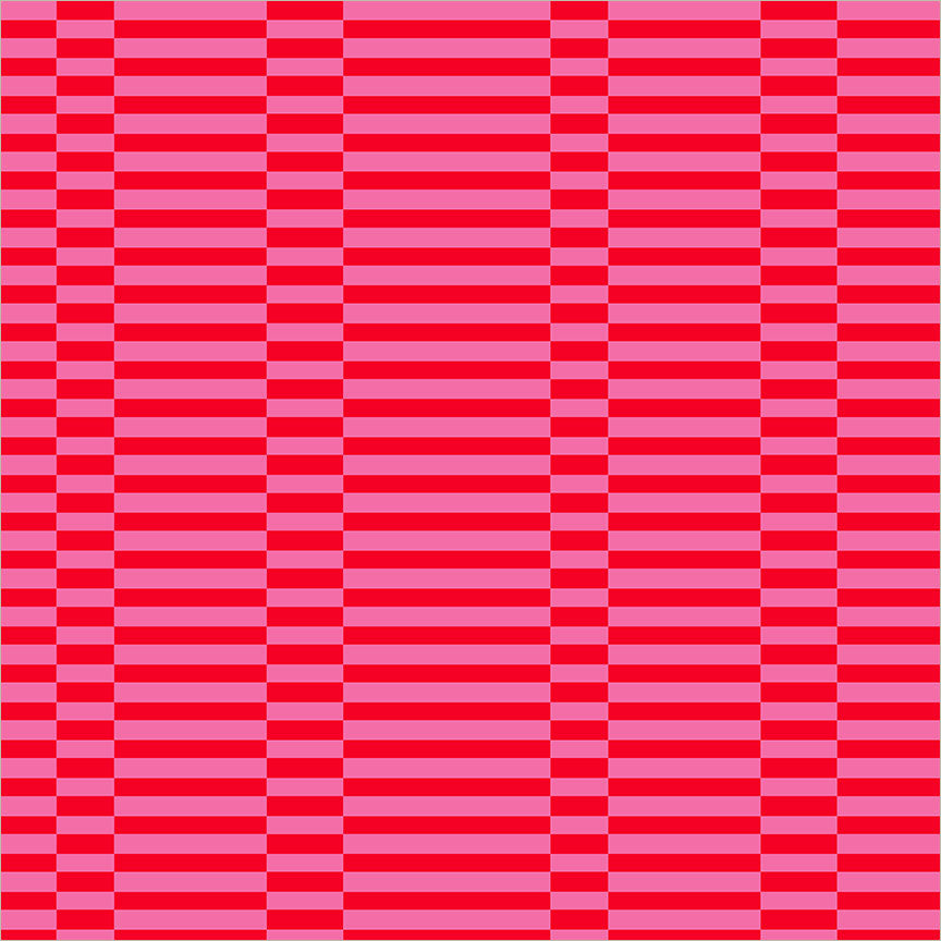 Broken Stripe - Red/Pink - Annabel's Blenders: A Ruby + Bee Color Story -  Windham Fabrics - 1/2 yd