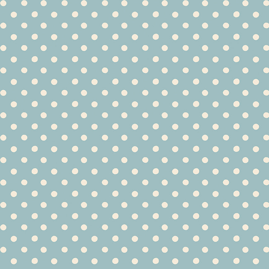 Button Spot Blue - Signature Collection - Cath Kidston - Riley Blake - 1/2 yd