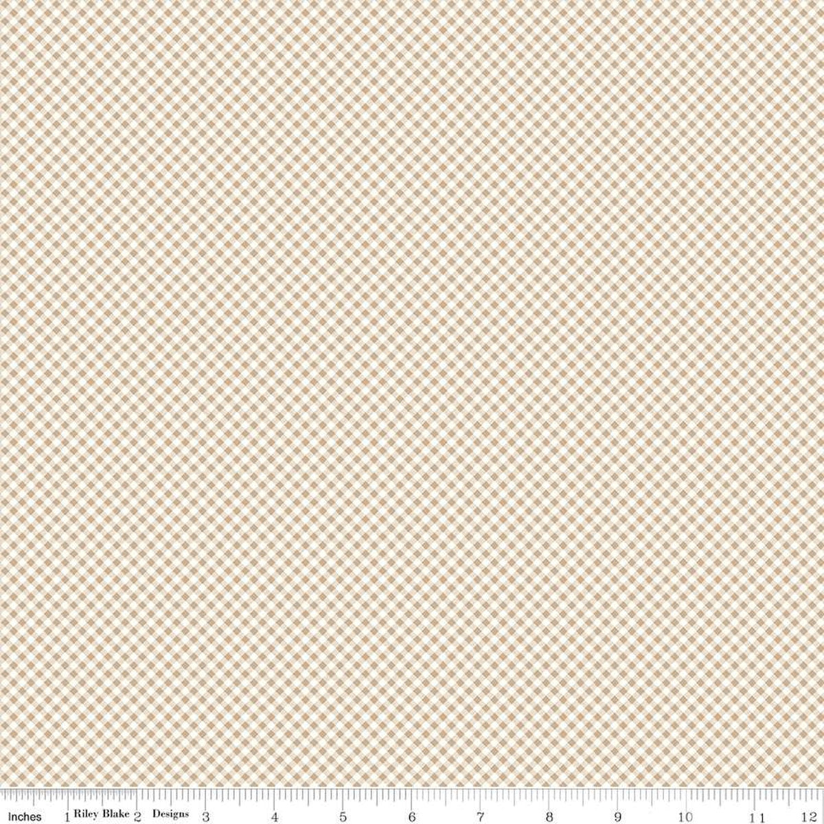Bee Gingham Kassidy - Teadye - Riley Blake - 1/2 yd