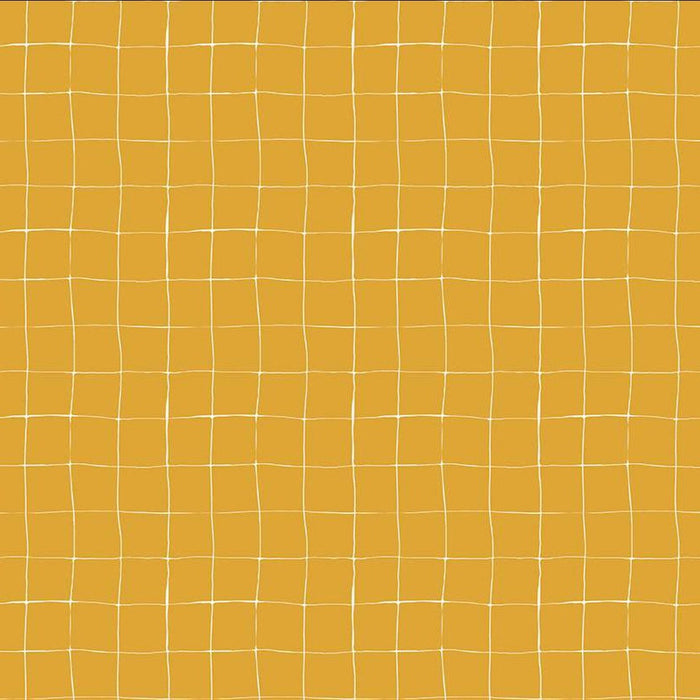 Forgotten Memories - Grid Mustard - Riley Blake Designs - Minki Kim