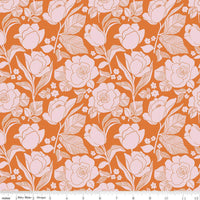 Flower Farm - Orange - Keera Job Design - Riley Blake