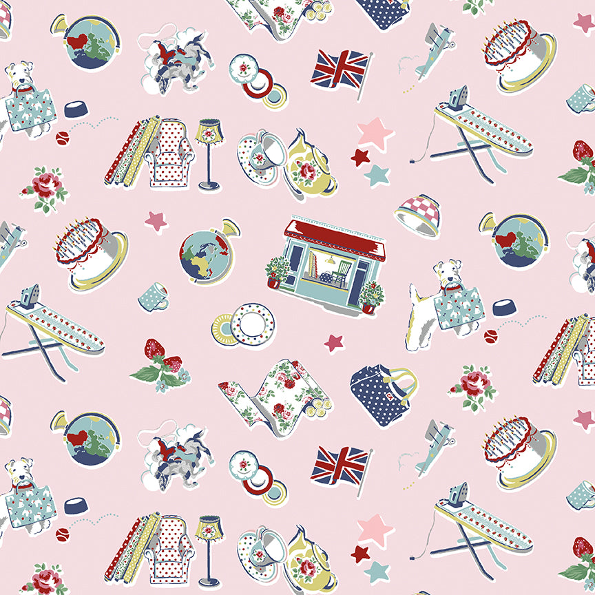 Pink Icons - Signature Collection - Cath Kidston - Riley Blake - 1/2 yd
