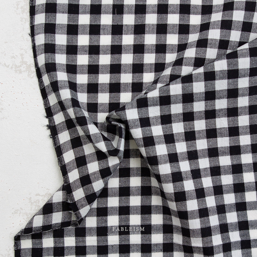 Camp Gingham - Obsidian - Fableism - 1/2 yd