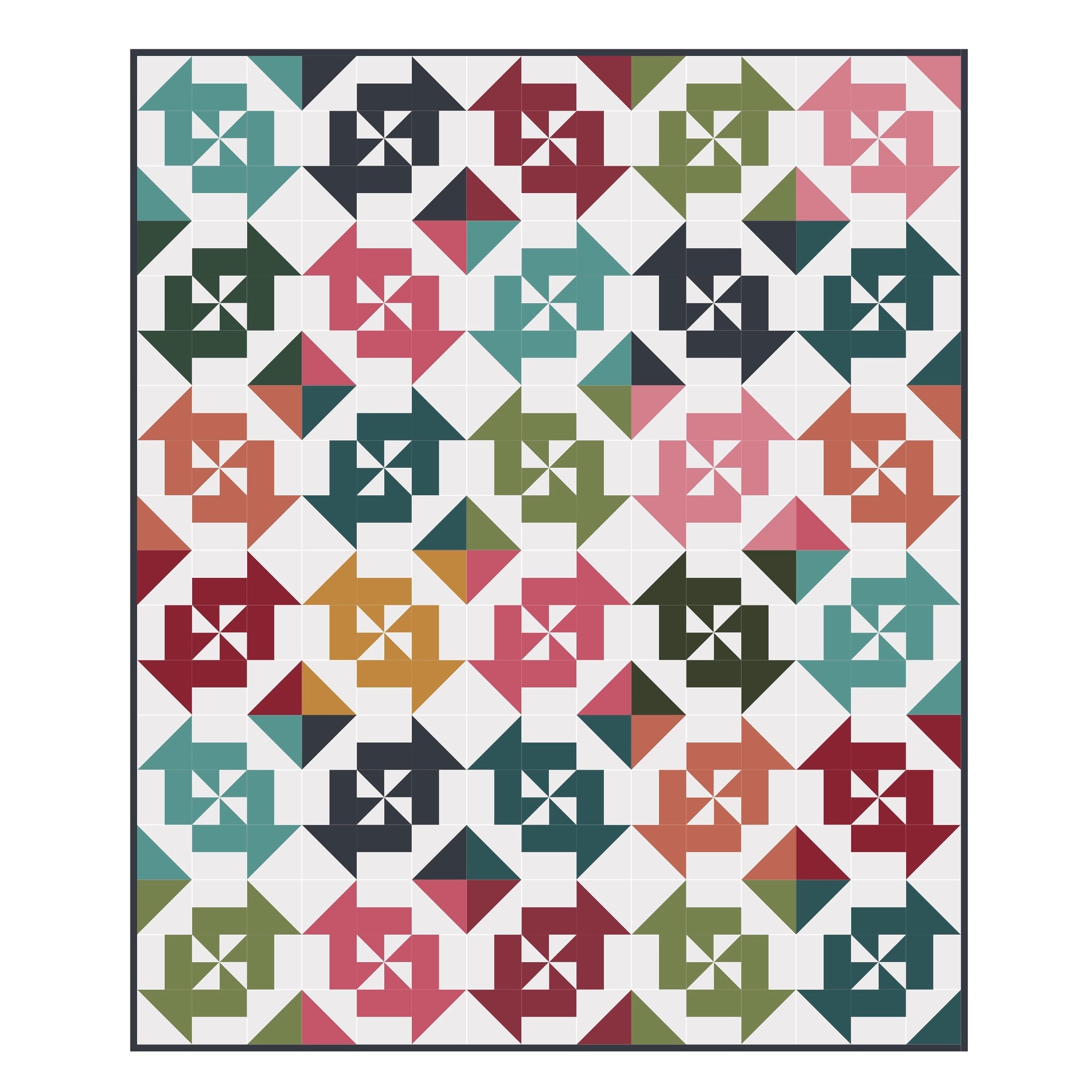 Candy Quilt Pattern Paper Candy Swirls - Quilt Pattern - PDF