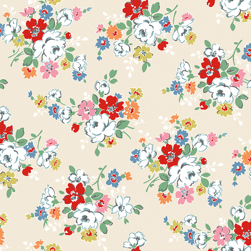 Clifton Rose - Cream - Signaure Collection - Cath Kidston - Riley Blake - 1/2 yd