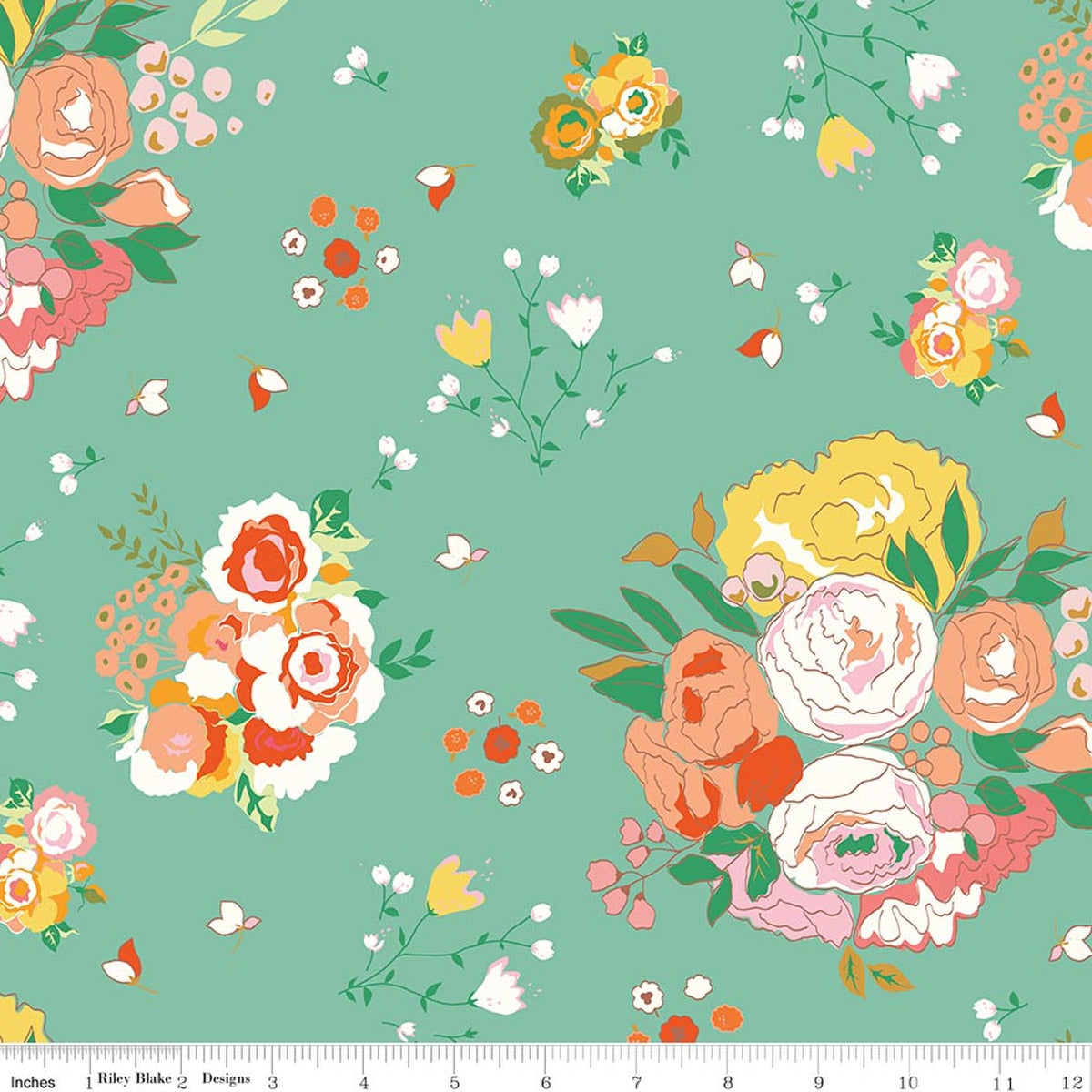 Cotton Nook - Main Sea Glass - Minki Kim - Rilely Blake - 1/2 yd
