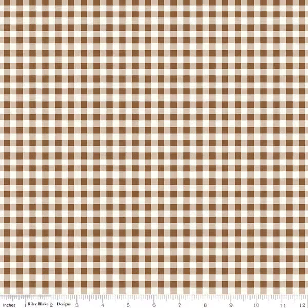 Cotton Nook - Plaid Teddy - Minki Kim - Riley Blake Designs - 1/2 yd