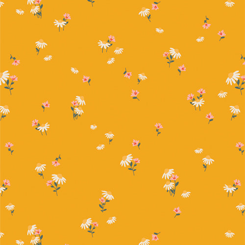 Delicate Buttercup - Flower Fields - Maureen Cracknell - Art Gallery Fabric - 1/2 yard