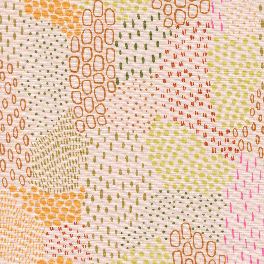 Floral Fondant - Sugar Sprinkles in Blush - Kelsey Carlson - Moda Fabrics - 1/2 yd