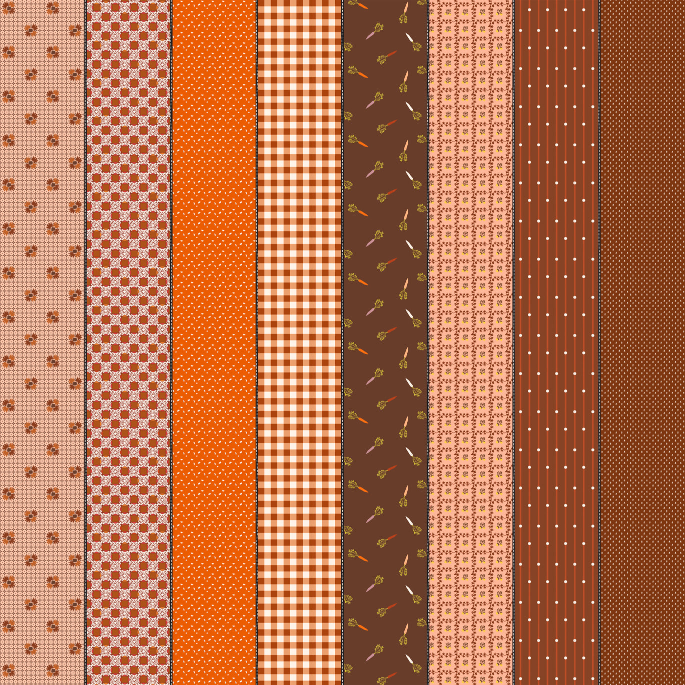 Gathered Lollies - Hazel Five - Jen Kingwell - Moda Fabrics - 1/2 yd