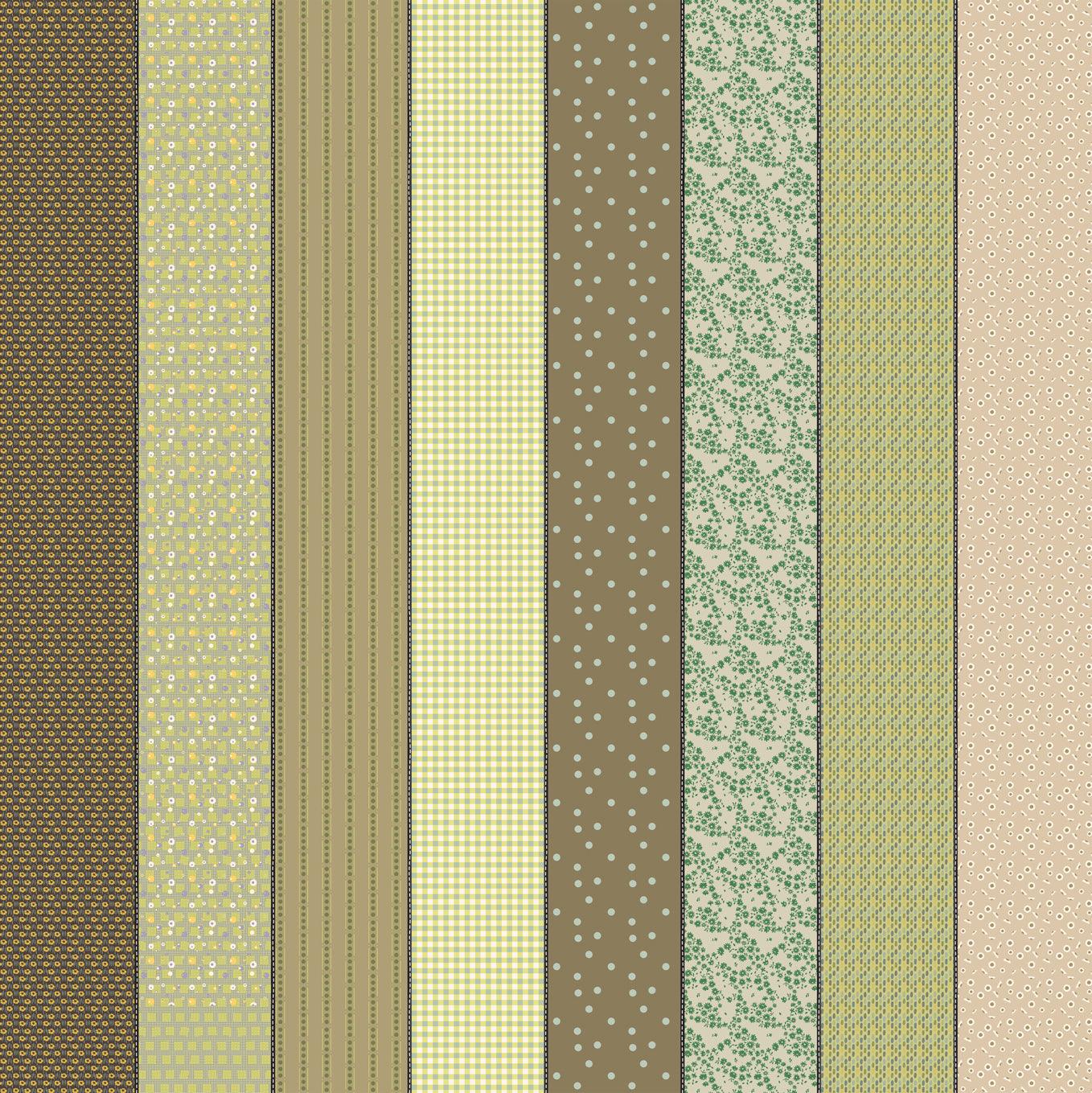 Gathered Lollies - Trentham One - Jen Kingwell - Moda Fabrics - 1/2 yd
