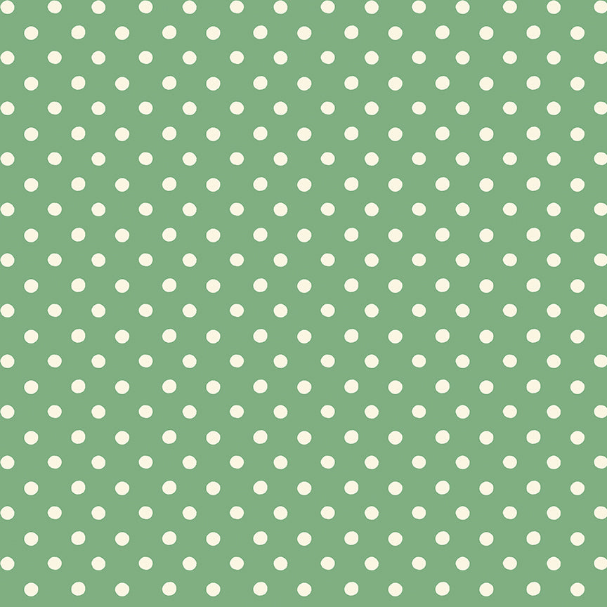 Green Button Dot - Signature Collection - Cath Kidston - Riley Blake - 1/2 yd