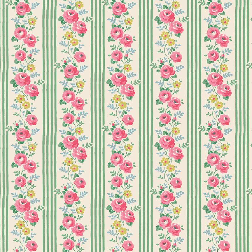 Green Stripe - Signature Collection - Cath Kidston - Riley Blake - 1/2 yd
