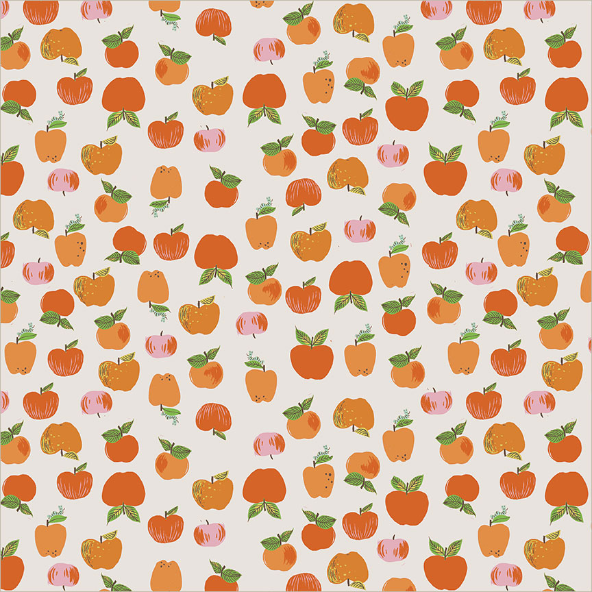 Heather Ross Favorites - Apples - Red - Heather Ross -  Windham Fabrics - 1/2 yd