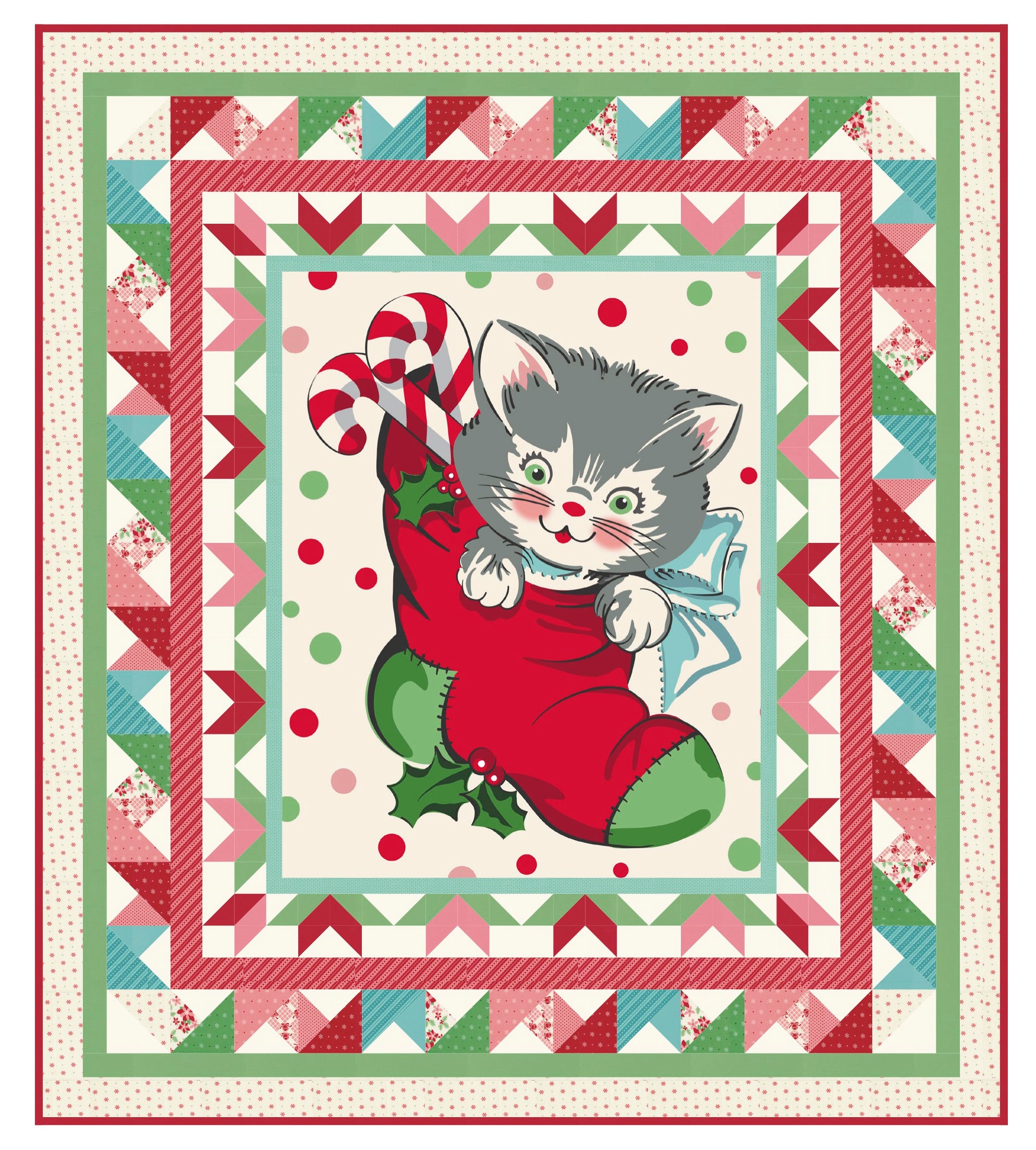 Henrietta - Kitty Christmas by Urban Chiks - Quilt Pattern - PAPER