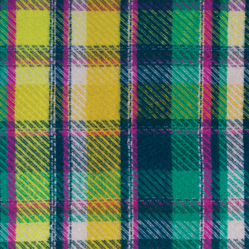 Highland Flannel - Royal Plaid Sunrise - Art Gallery Fabrics - 1/2 yd