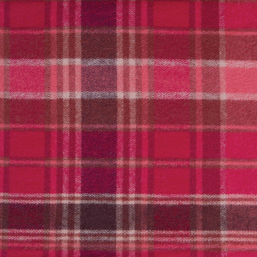 Highlands Flannel - Chevron Plaid Cranberry- Art Gallery Fabrics - 1/2 yd