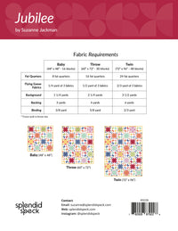 Jubilee - Quilt Pattern Back - PDF