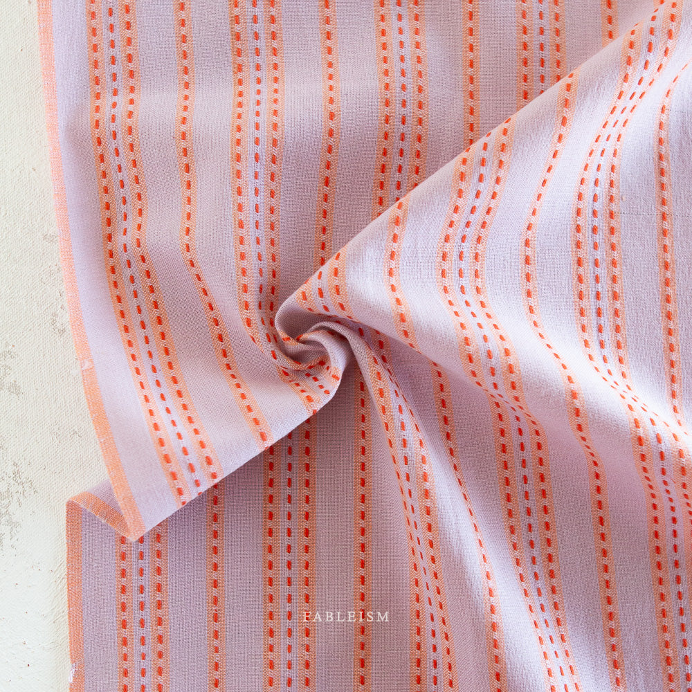 Lucky Loom - Stitch Stripe in Lavender - Fableism - 1/2 yd