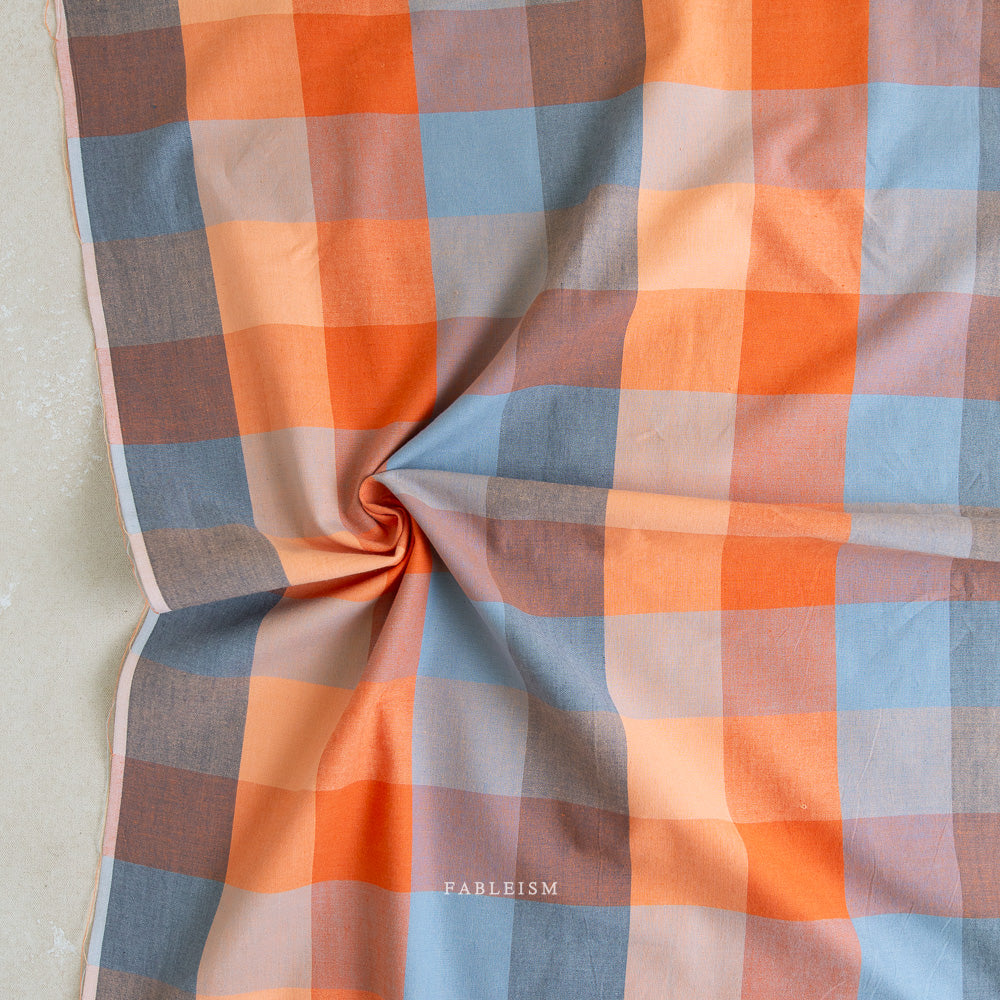 Lumiere - Happy Checkers in Sailor - Fableism - 1/2 yd