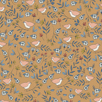 Lovebirds - Amber - Love Story - Maurine Cracknell - Art Gallery Fabrics