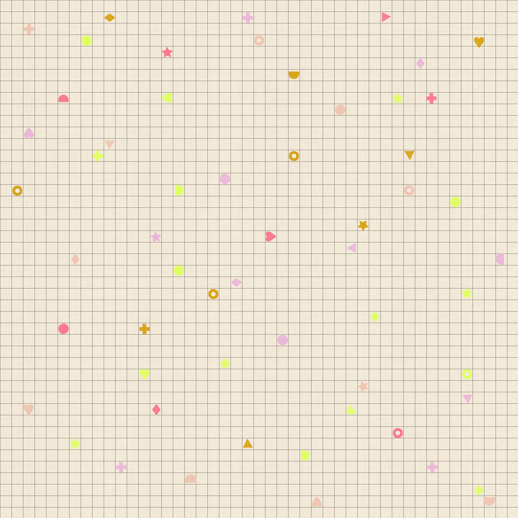 Lofi Linen - Natural Power Grid - Rashida Coleman-Hale - Ruby Star Society - 1/2 yd