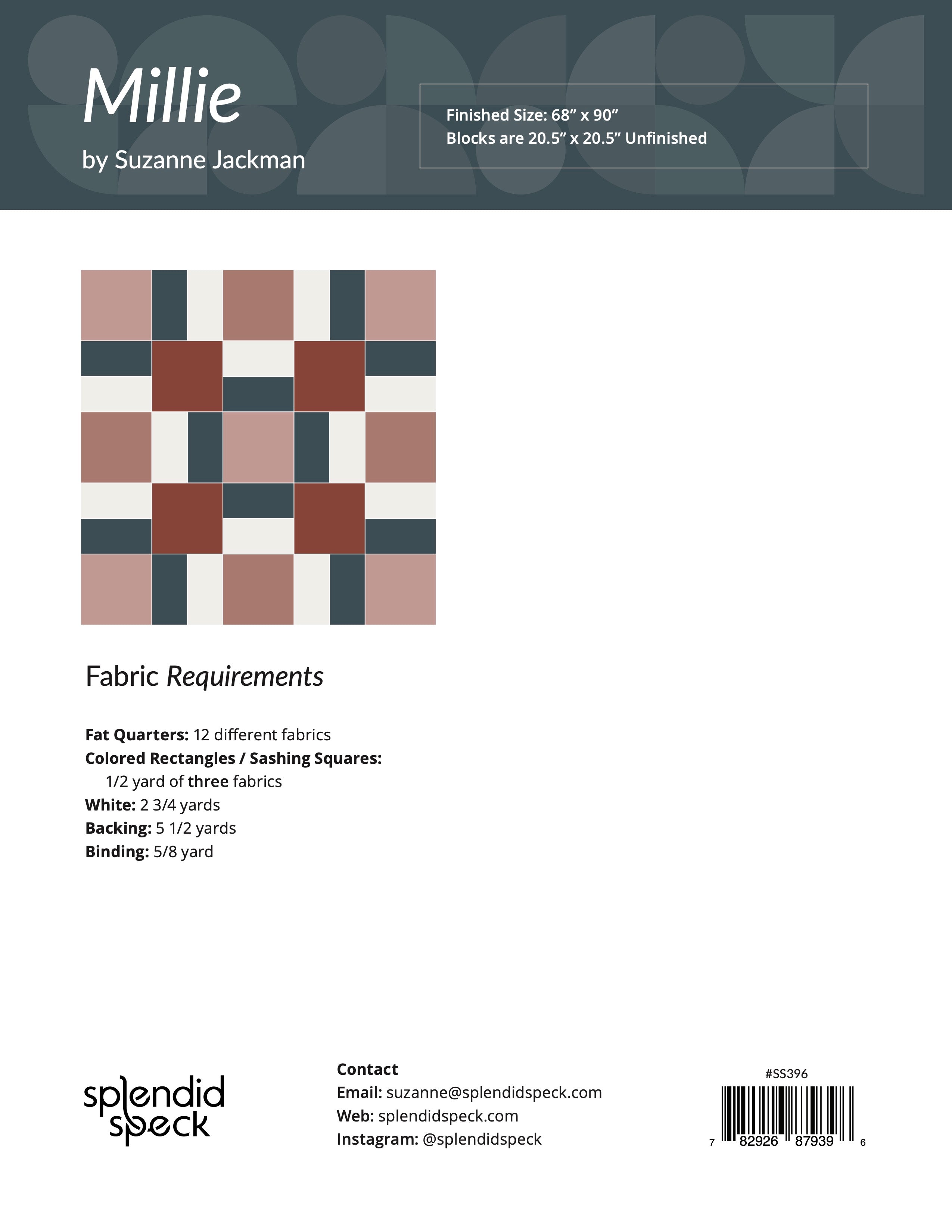 Millie Quilt Pattern PDF