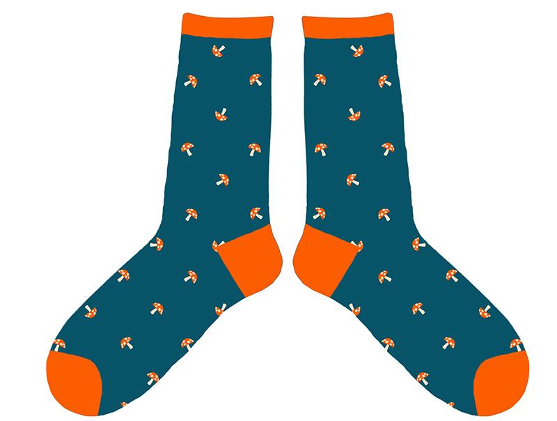 Mushroom Socks - Melody Miller - Ruby Star Society - Novelty Socks