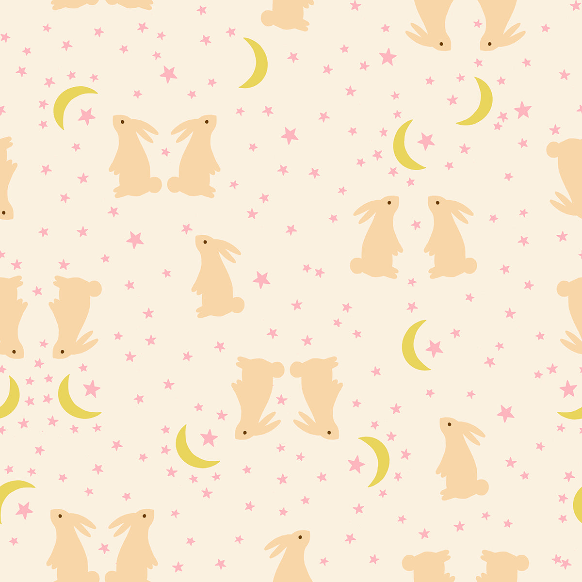 Mystic Fable - Natural Bunnies - Alexia Abegg - Ruby Star Society - Moda Fabrics - 1/2 yd