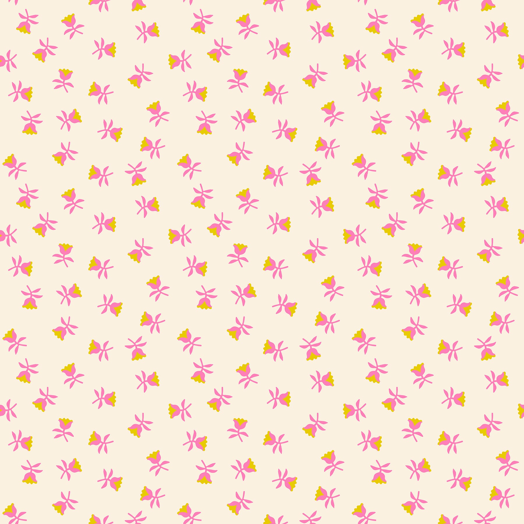 Mystic Fable - Neon Pink Sweetflower - Alexia Abegg - Ruby Star Society - Moda - 1/2 yd