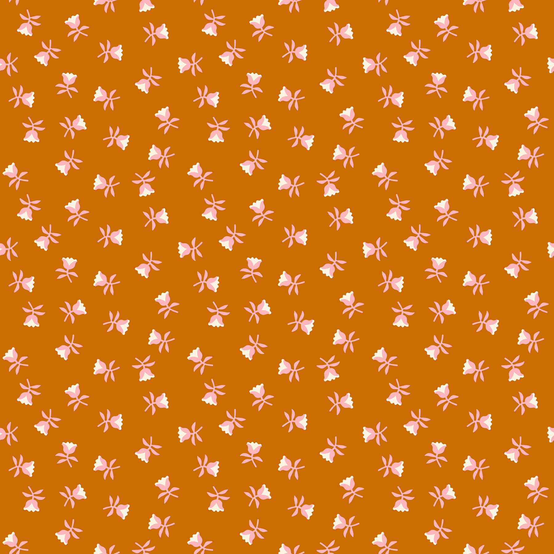 Mystic Fable - Sweetflower in Cinnamon - Alexia Abegg - Ruby Star Society - 1/2 yd