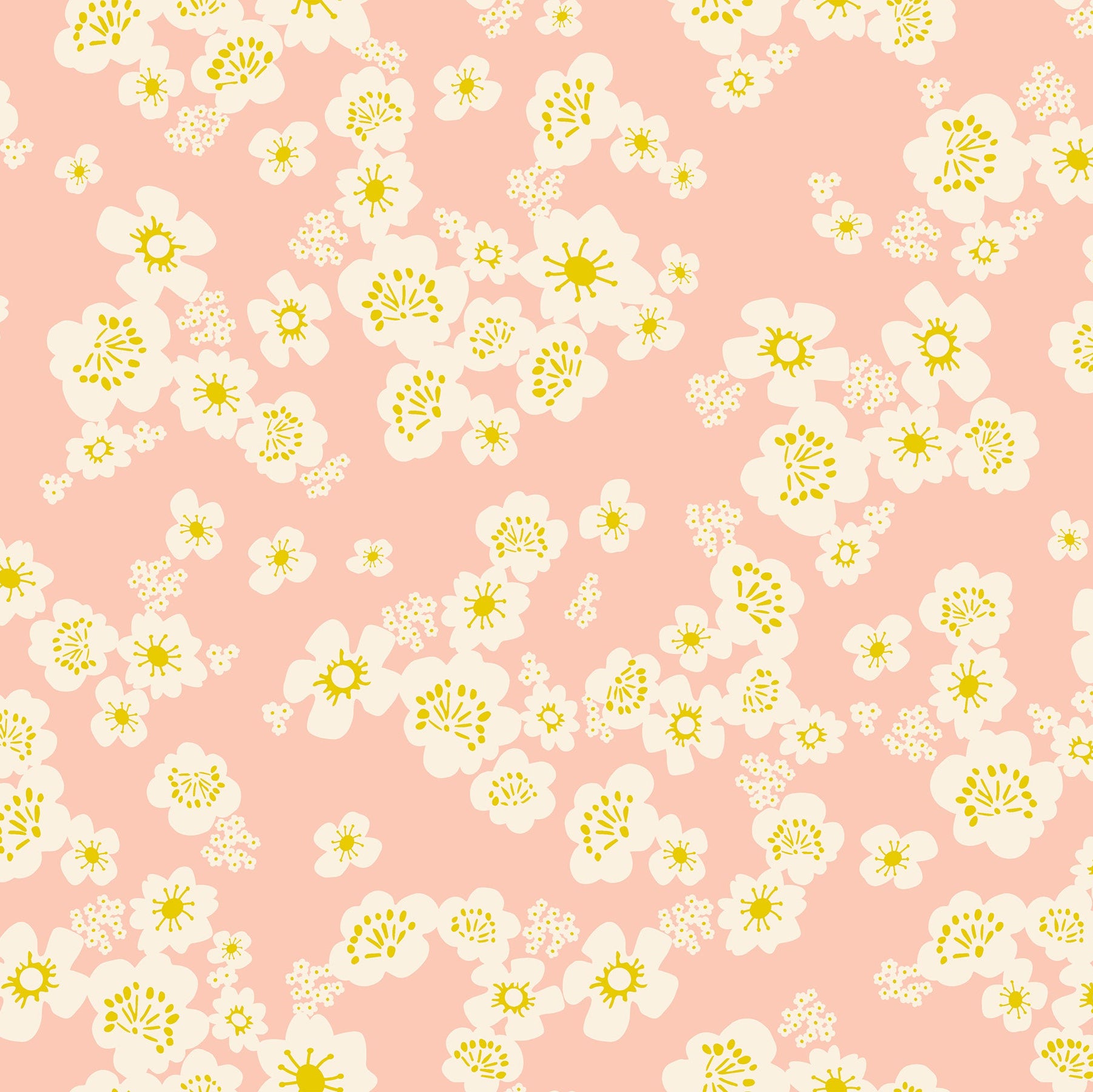 Paper Cuts 2 - Hana Double Gauze - Peach Blossom - Rashida Coleman Hale - RRS -1/2 yd