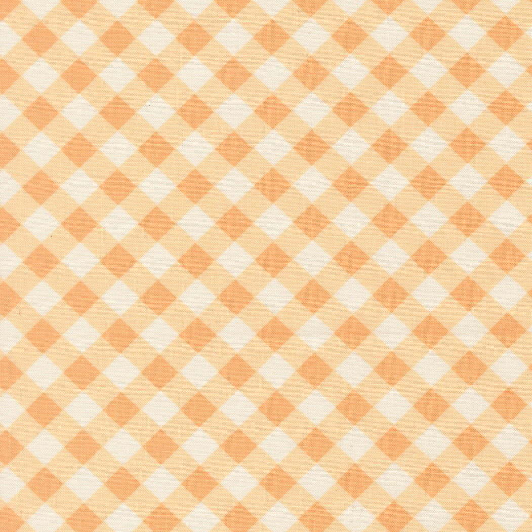 Pastel Prairie - Gingham - Apricot - My Sew Quilty Life - Moda Fabrics - 1/2 yd