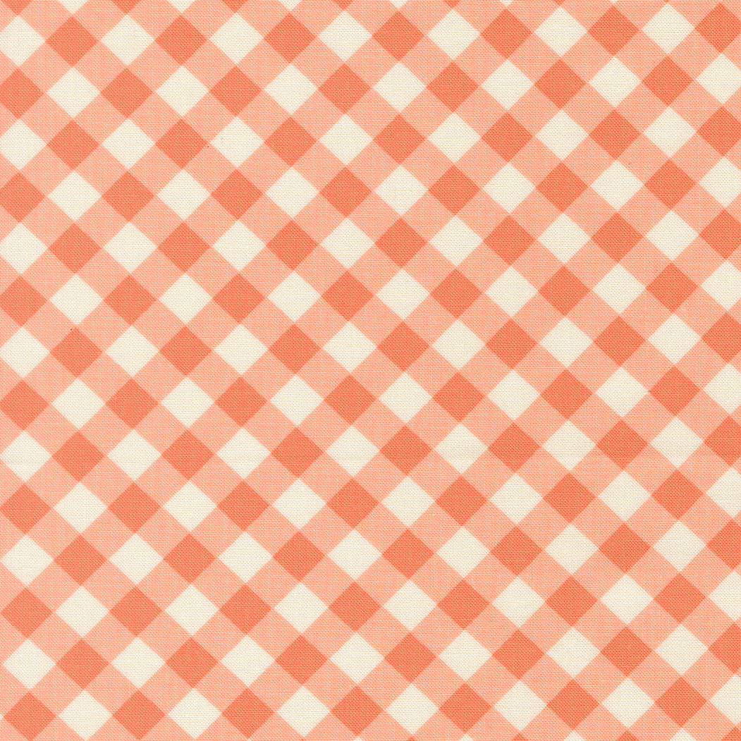 Pastel Prairie - Ginham - Coral - My Sew Quilty Life - Moda Fabrics - 1/2 yd