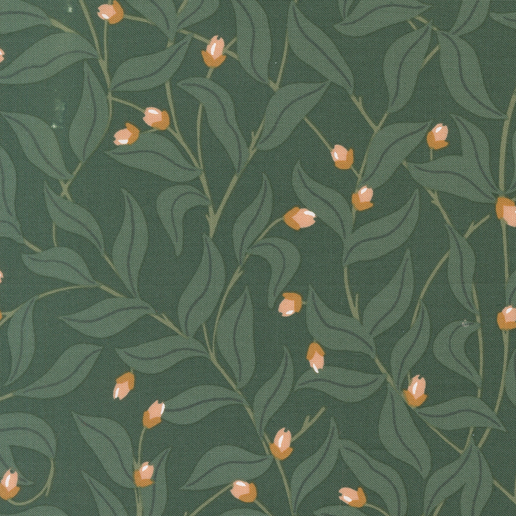 Peachy - Berry Good - Spruce - Jessica Rose - Moda Fabrics - 1/2 yd