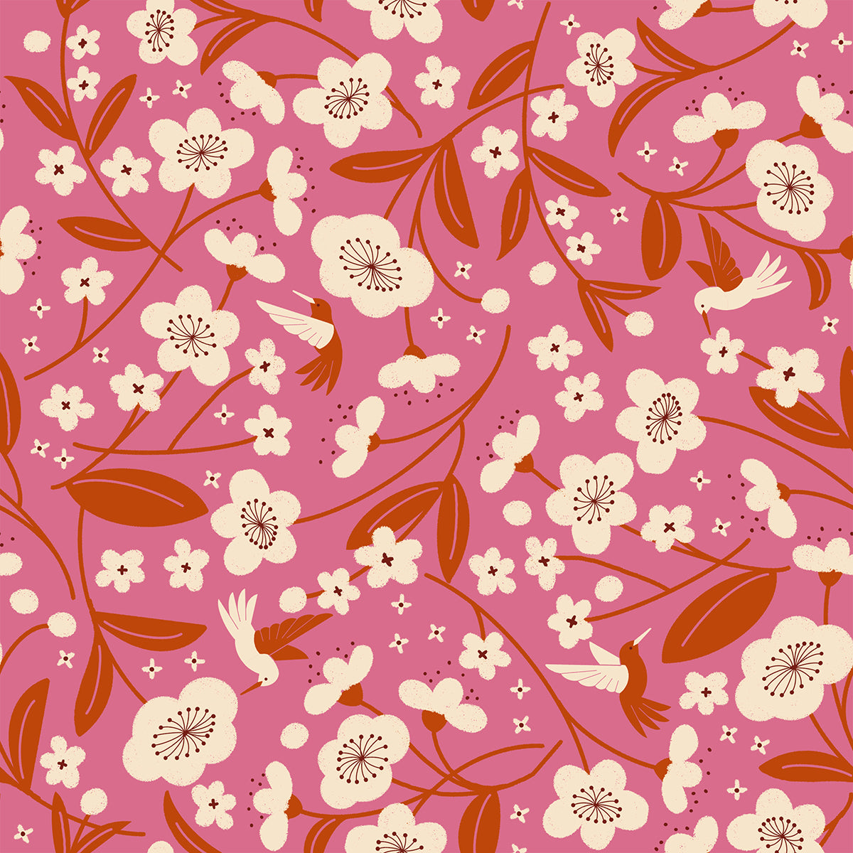 Persimmon - Hibiscus - Rashida Coleman Hale - Ruby Star Society - 1/2 yd