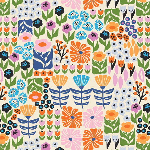 Petal Patchwork - Cur8tor Modernist - AGF Studio - Art Gallery Fabrics - 1/2 yd