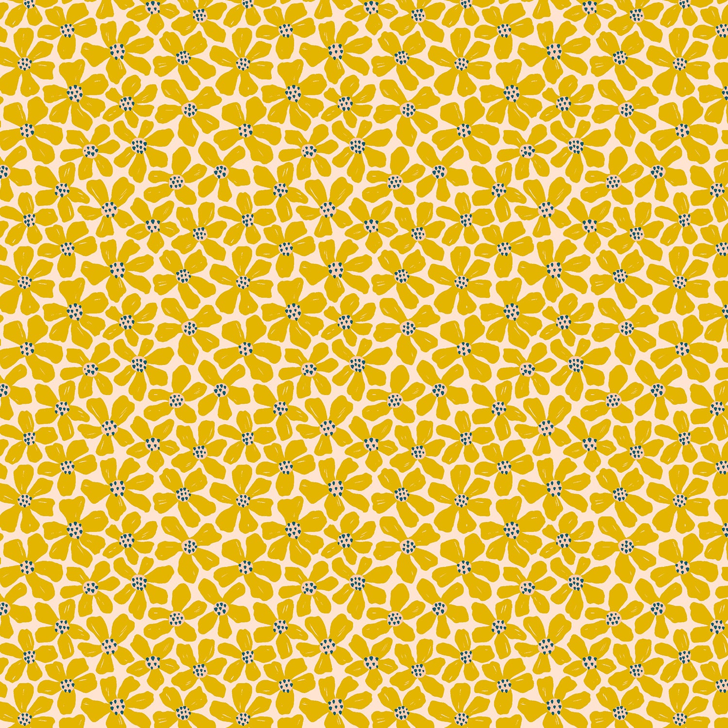 Petals In The Sun - Let Us Live Like Flowers -Sundance - Sandra Hutter - Cotton+Steel - 1/2 yd