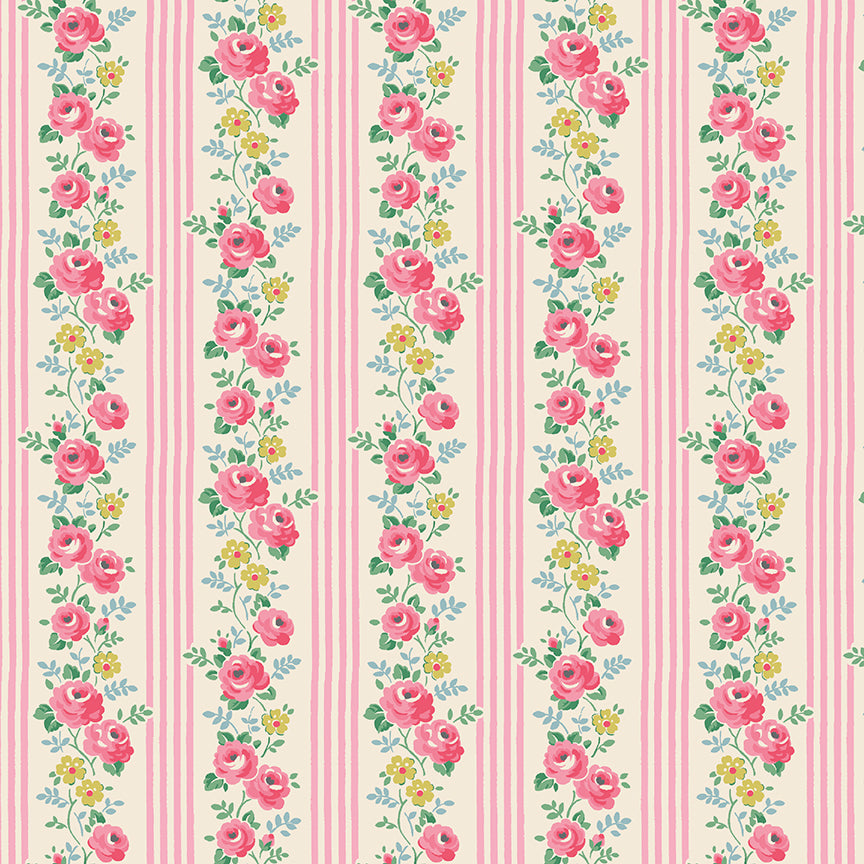 Pink Stripe - Signature Colleciton - Cath Kidston - Riley Blake - 1/2 yd