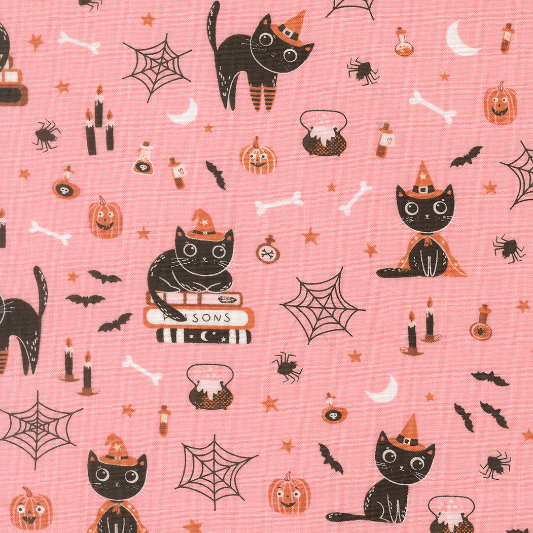 Purrs and Boos - Candy - Elena Amo - Moda Fabrics - 1/2 yd